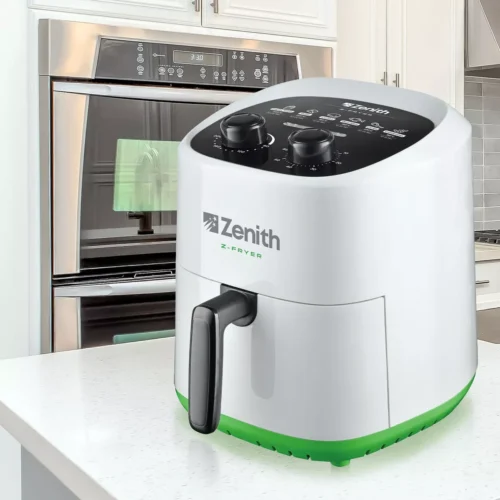 Freidora De Aire Caliente Zenith Z-fryer Sin Aceite 3.6 Lts-5 Freidora De Aire Caliente Zenith Z-fryer Sin Aceite 3.6 Lts Color Blanca y Verde