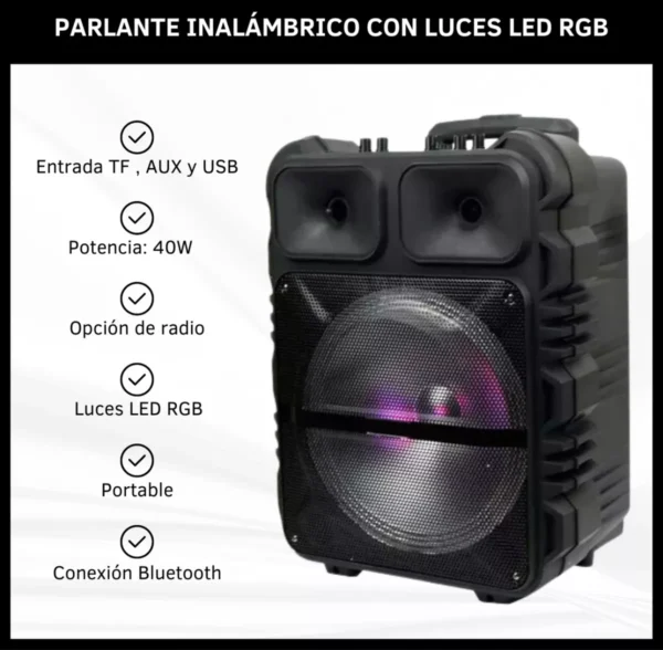 🔊 Parlante Recargable Oryx Júpiter 12" SP-1163-5A con Bluetooth y Micrófono