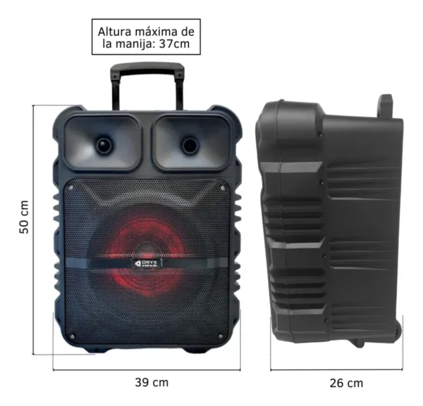 🔊 Parlante Recargable Oryx Júpiter 12" SP-1163-5A con Bluetooth y Micrófono