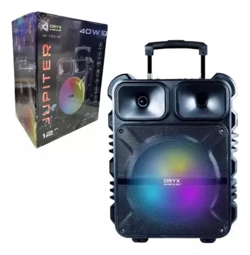 🔊 Parlante Recargable Oryx Júpiter 12" SP-1163-5A con Bluetooth y Micrófono