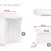 Secarropa a Calor Axel AX-3000 Blanco – Tender de Pared Rebatible 4,5 kg